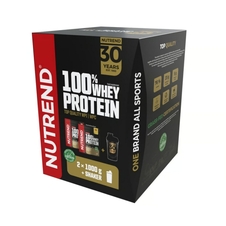 Nápoj Nutrend 100% WHEY PROTEIN dárkové balení 2x1000g+šejkr